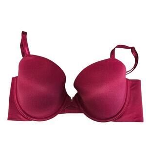 Victoria's secret lined demi red deep v Women's size 36D